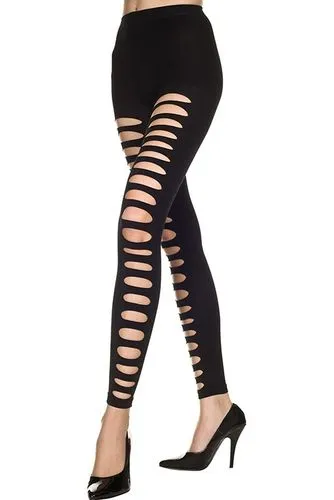 35229 Big hole spandex opaque stirrup leggings