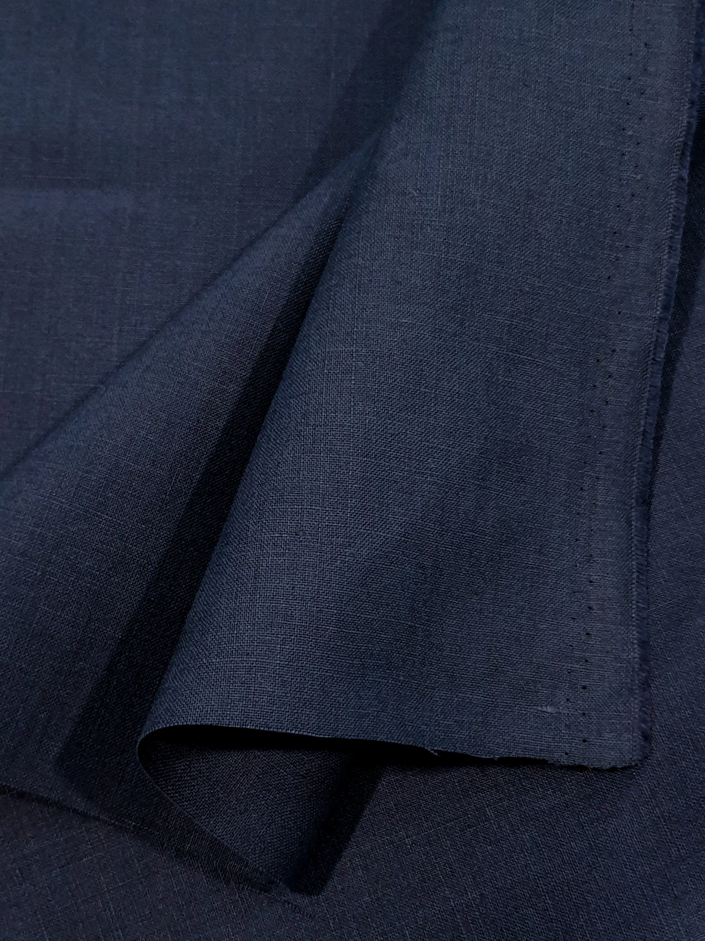 950.060 Navy Irish Linen Suiting Fabrics