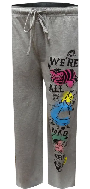 Alice In Wonderland We're All Mad Here Loungepant