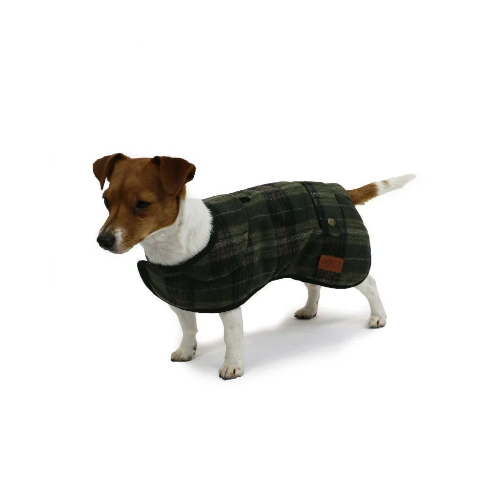 Ancol Heritage 60cm Green Check Dog Coat -  X-Large