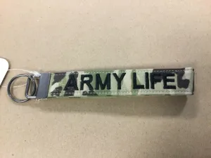 Army Life Keychain Wristlet