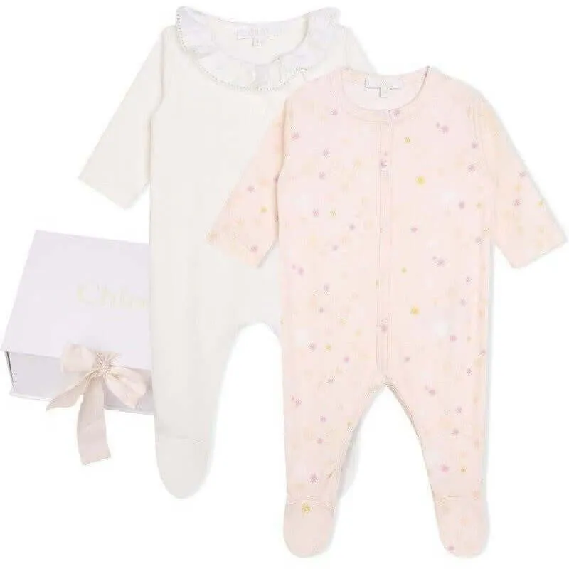 Baby Girls Chloe Set Of Two Babygrows