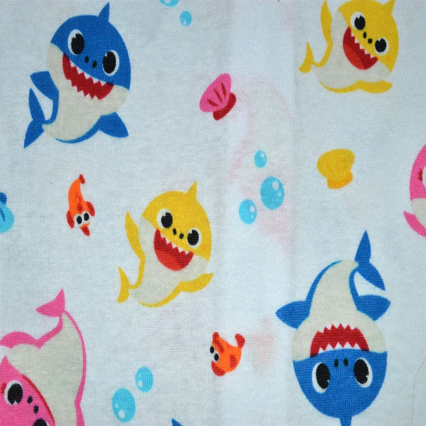 Baby Shark Cotton Toddler Girls Sleeper One Piece Pajamas