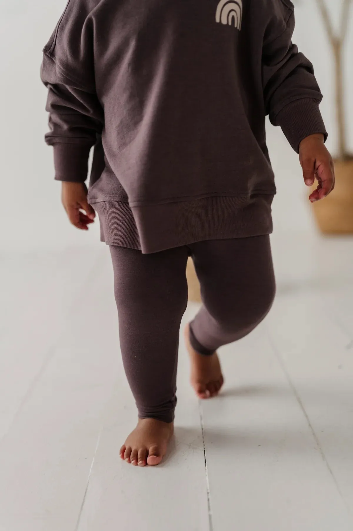 Babysprouts - Bamboo Basic Leggings in Dark Slate