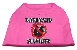 Backyard Security Screen Print Shirts Bright Pink XXL (18)