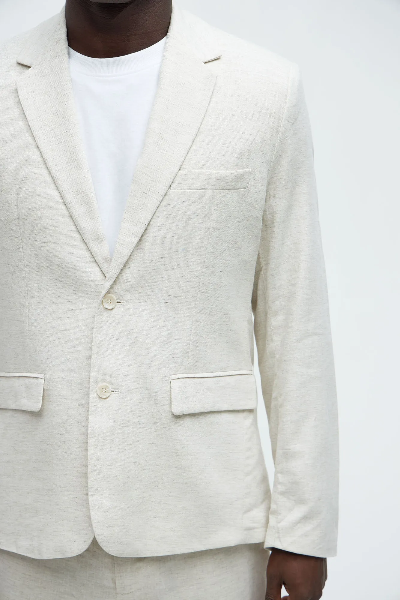 Bahamas Linen Suit Jacket - Oatmeal