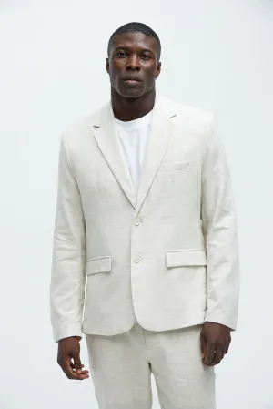 Bahamas Linen Suit Jacket - Oatmeal