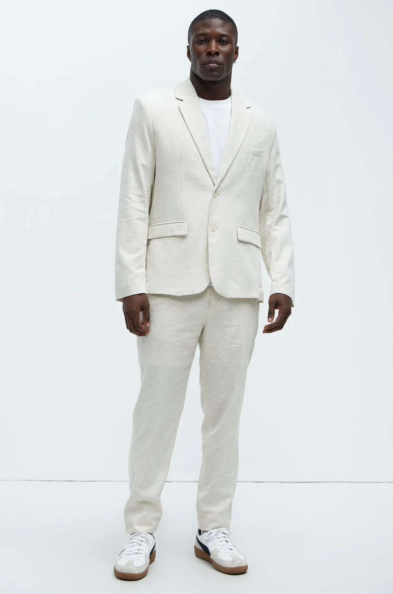 Bahamas Linen Suit Jacket - Oatmeal