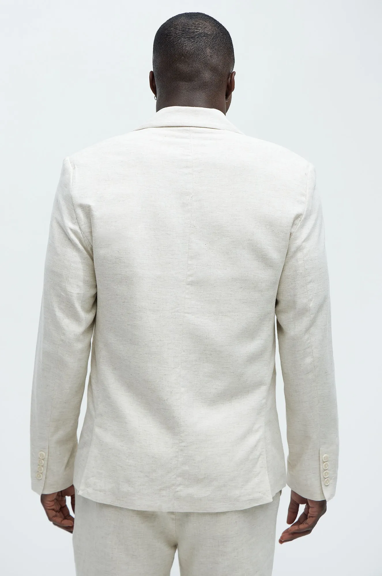 Bahamas Linen Suit Jacket - Oatmeal