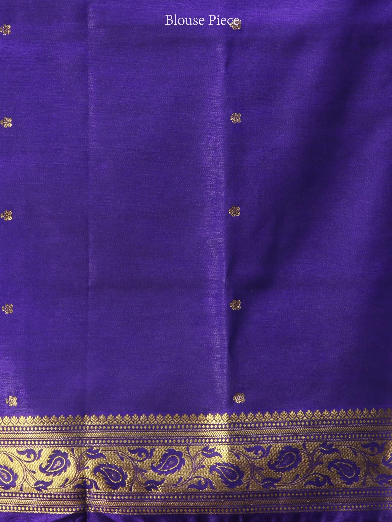 Banarasee Art Silk Self Weave Saree With Zari Work - Magenta Purple & Gold - S031704425