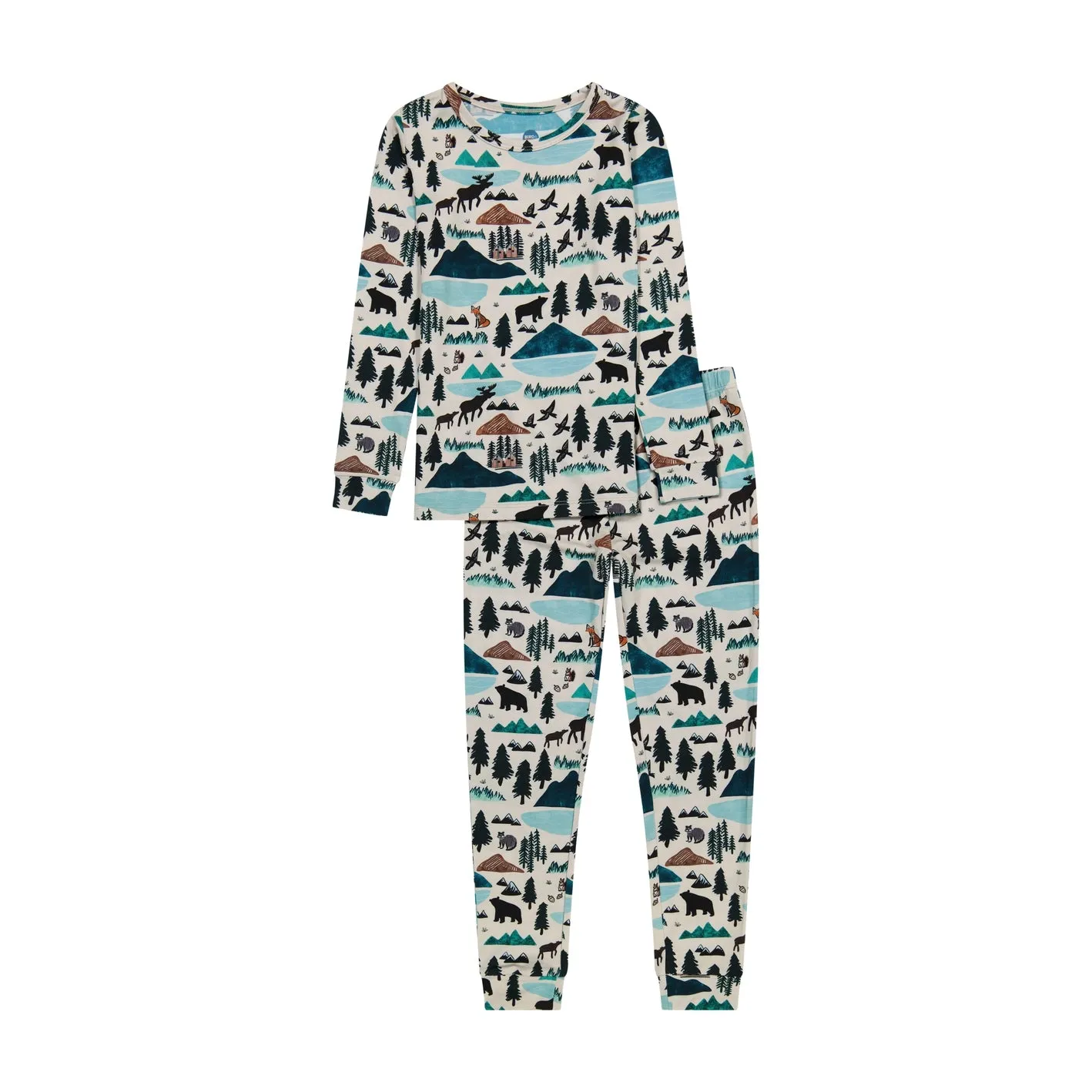 Bird & Bean Bamboo Long Sleeved PJ Set - In to the Wild