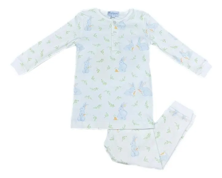 Blue Bunny Print Pajama