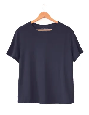 Boxy Tee - Navy