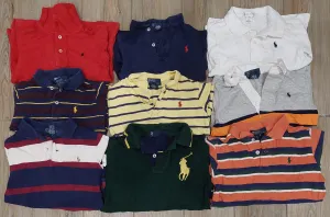 Branded Polo Ralph Lauren Long Sleeves Kids Polo Shirts - 14 Pieces