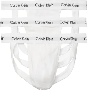 Calvin Klein Underwear Cotton Stretch Jock Strap 3-Pack, white