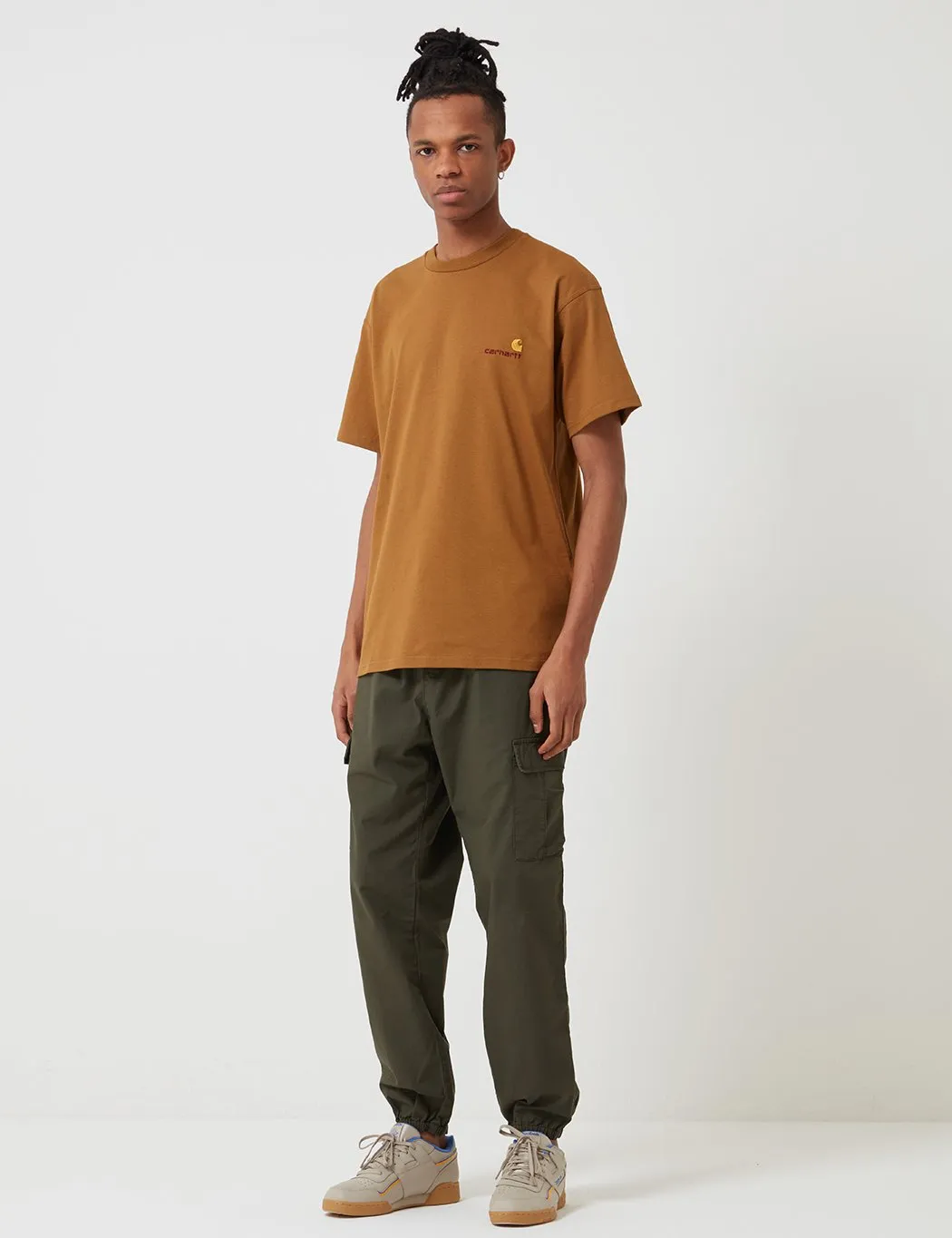 Carhartt-WIP American Script T-Shirt - Hamilton Brown