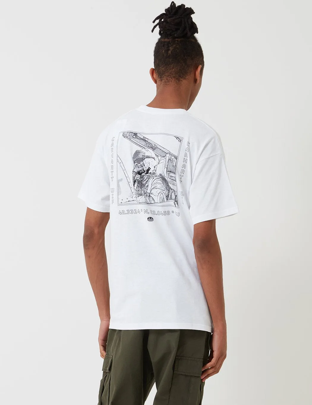 Carhartt-WIP Pilot T-Shirt - White/Black