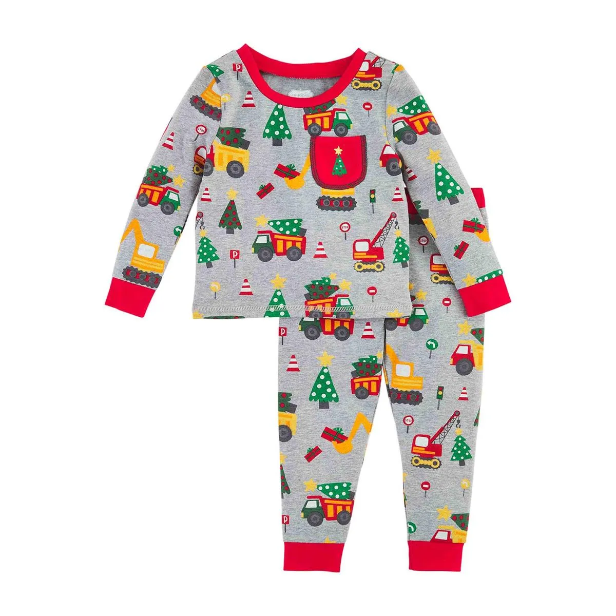 Construction Christmas Pajama Set