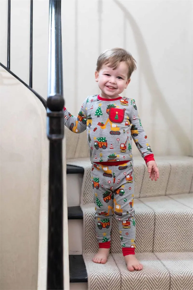 Construction Christmas Pajama Set