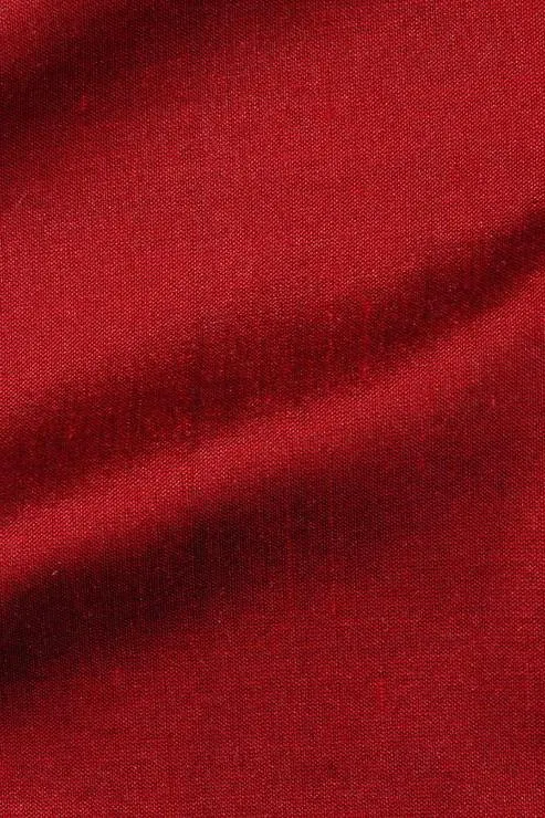 Crimson Red Silk Shantung 54" Fabric