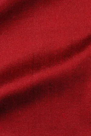 Crimson Red Silk Shantung 54" Fabric