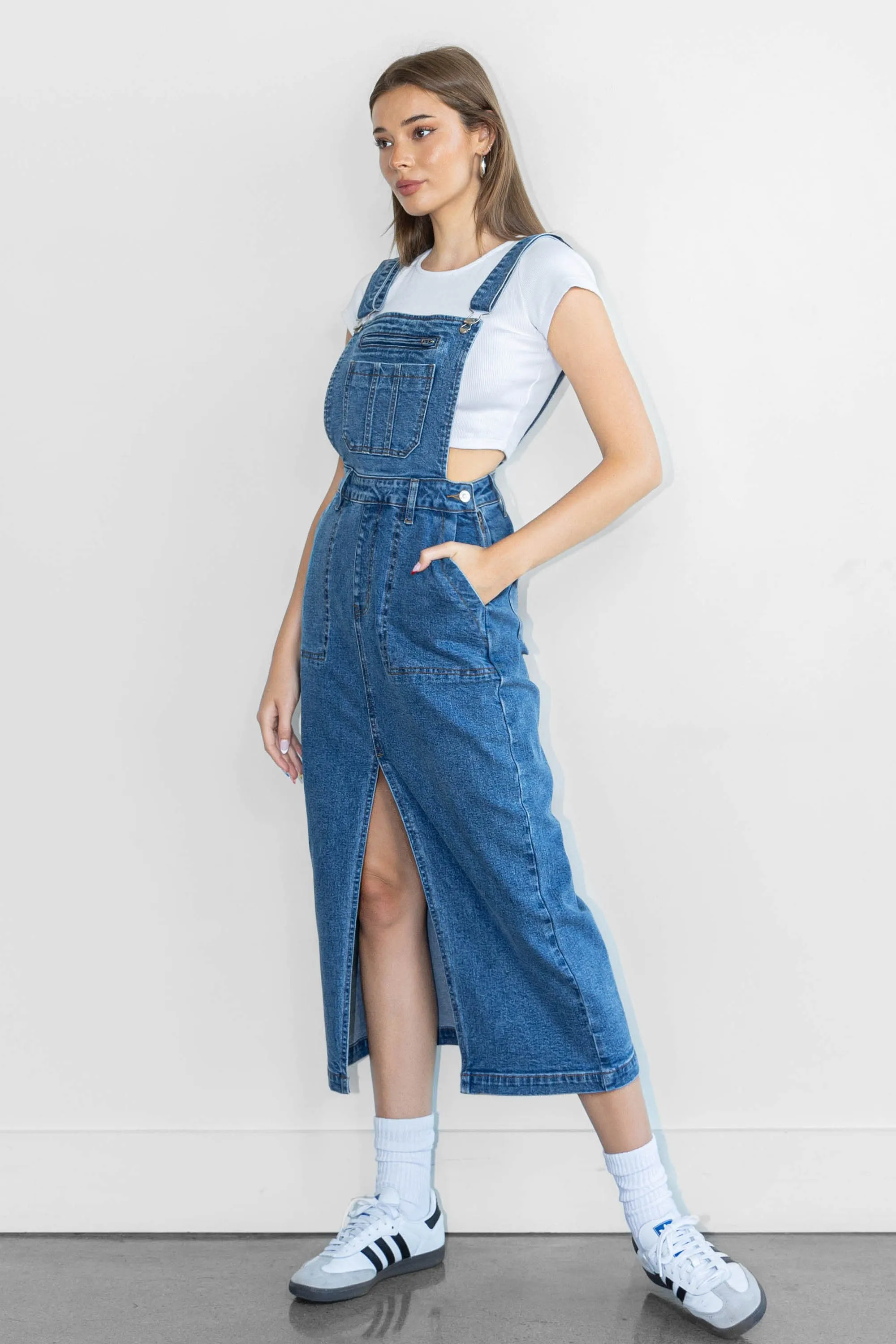 Dungaree Skirt Jumpsuit