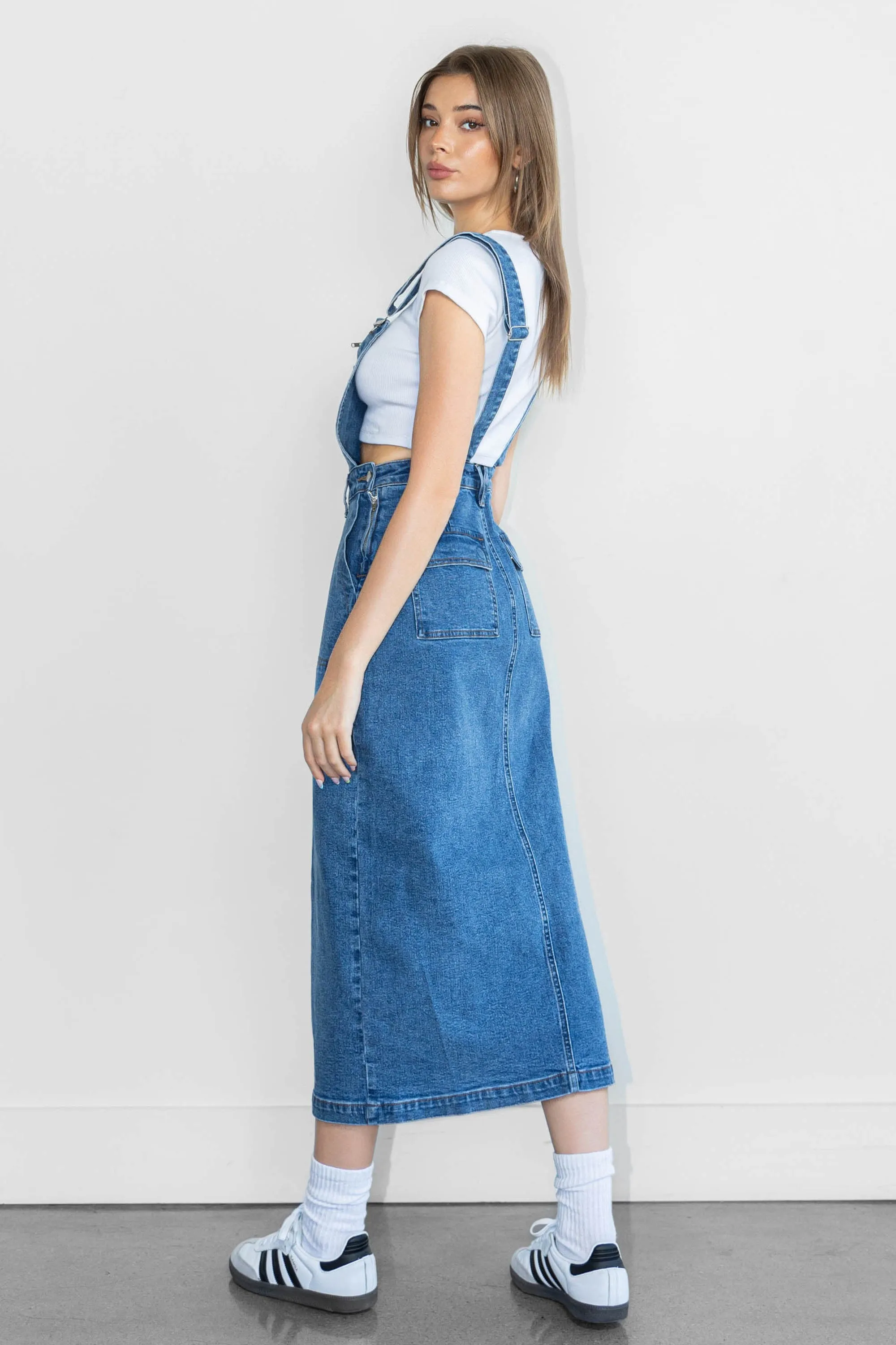 Dungaree Skirt Jumpsuit