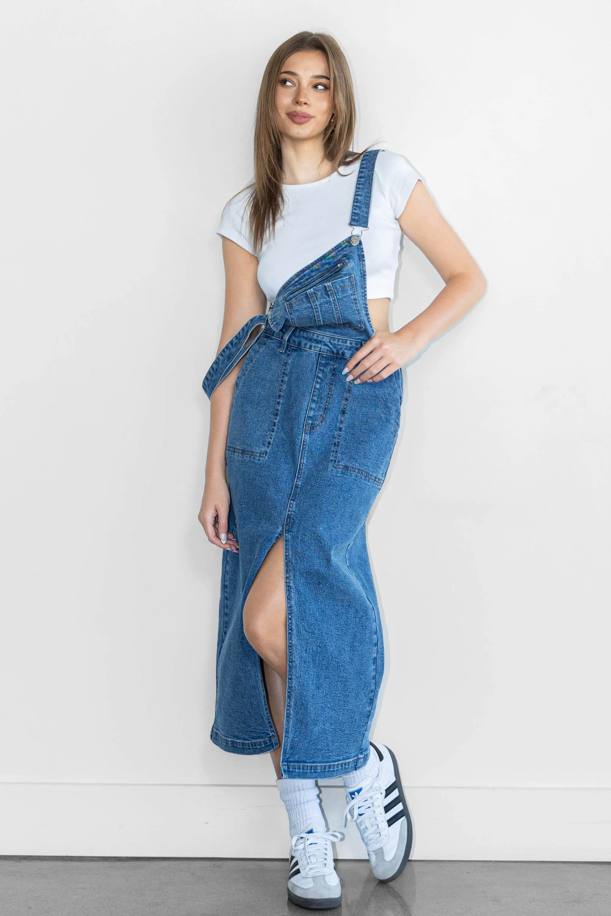 Dungaree Skirt Jumpsuit