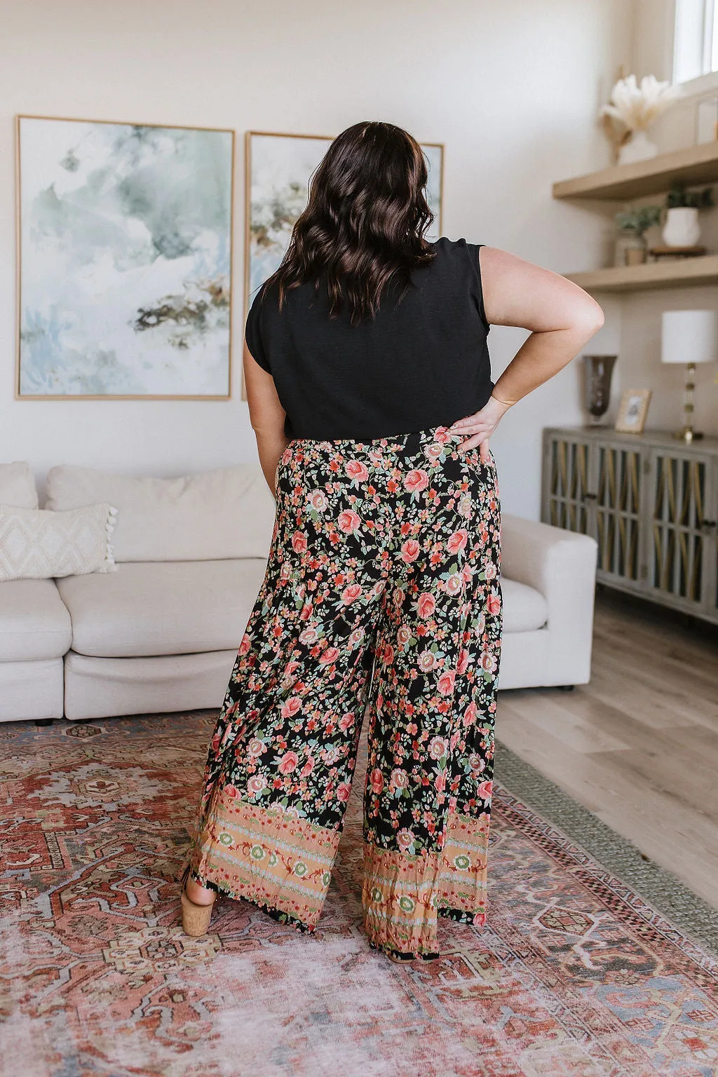 English Garden Palazzo Pants