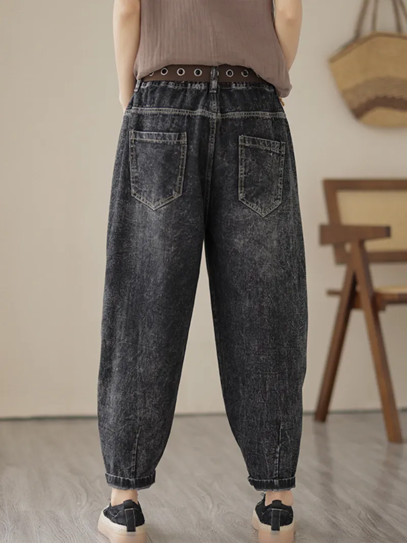 Everybody Loves Denim Elastic Waist Bottom Pants