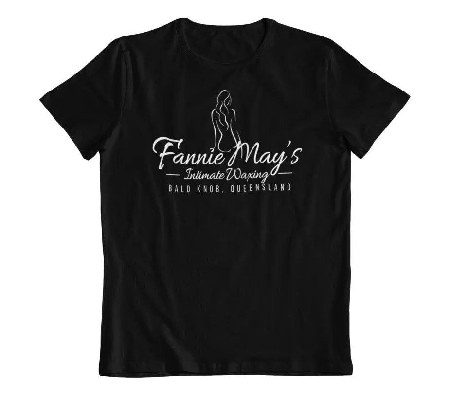 Fannie May's Intimate Waxing (Bald Knob QLD) Logo Ladies T-Shirt (Black)