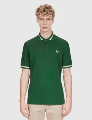 Fred Perry Single Tipped Polo Shirt - Tartan Green