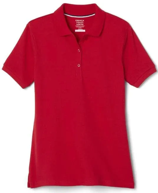 French Toast Girls School Uniform Short Sleeve Stretch Piqué Polo - SA9403