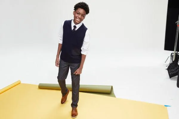 French Toast V-Neck School Uniform Sweater Vest - Navy - SC9016