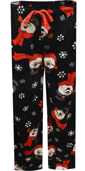 Frosty The Snowman Silky Fleece Guys Loungepant