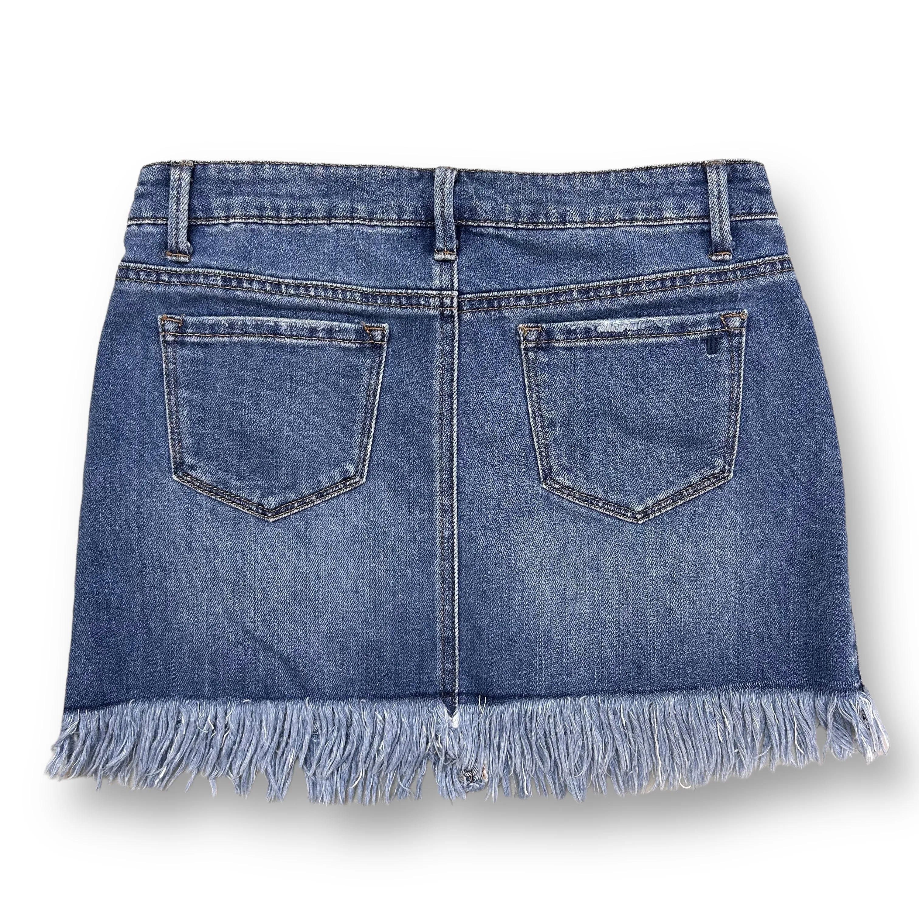 Girls Tractr Size 14 Denim Frayed Skirt