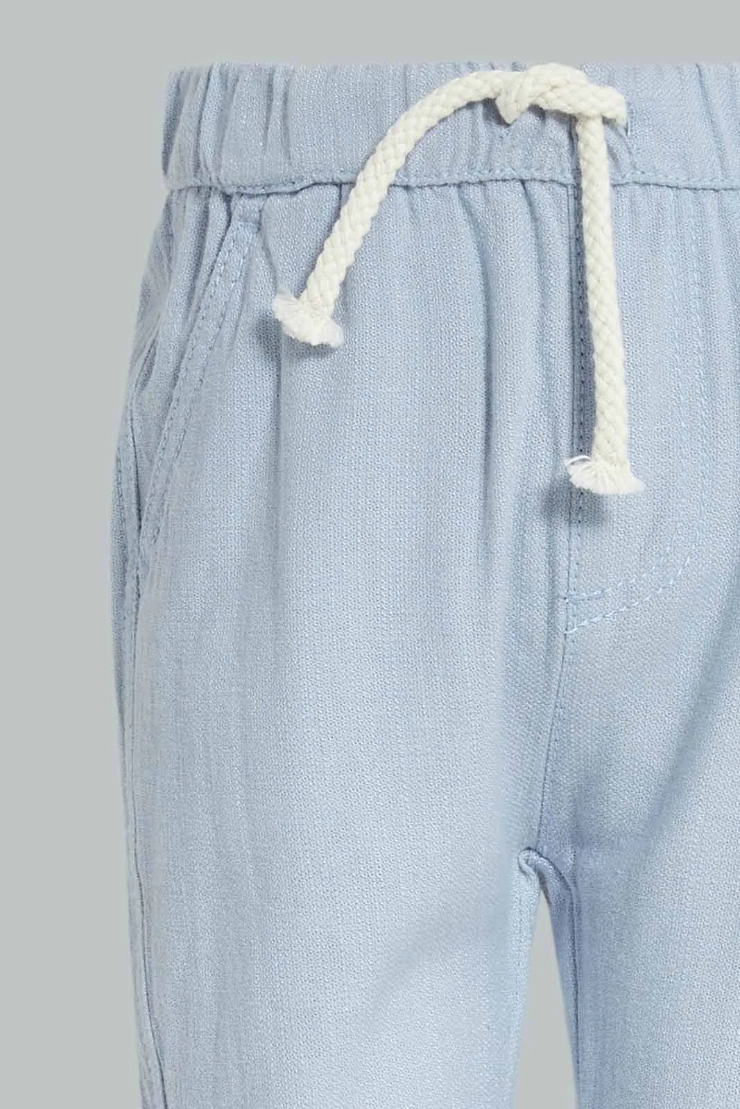 Infant Boys Blue Linen Trouser