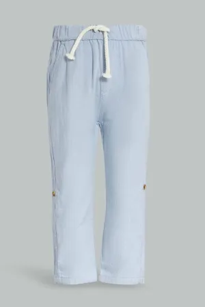 Infant Boys Blue Linen Trouser