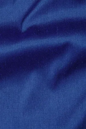 Ink Blue Silk Shantung 54" Fabric