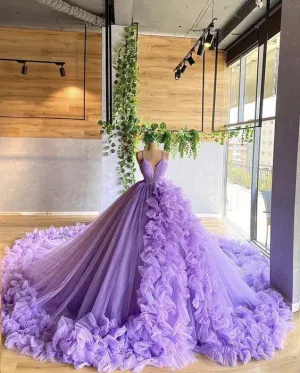 kamahe Unique prom dress evening gowns Wedding Dresses with Train prom dress