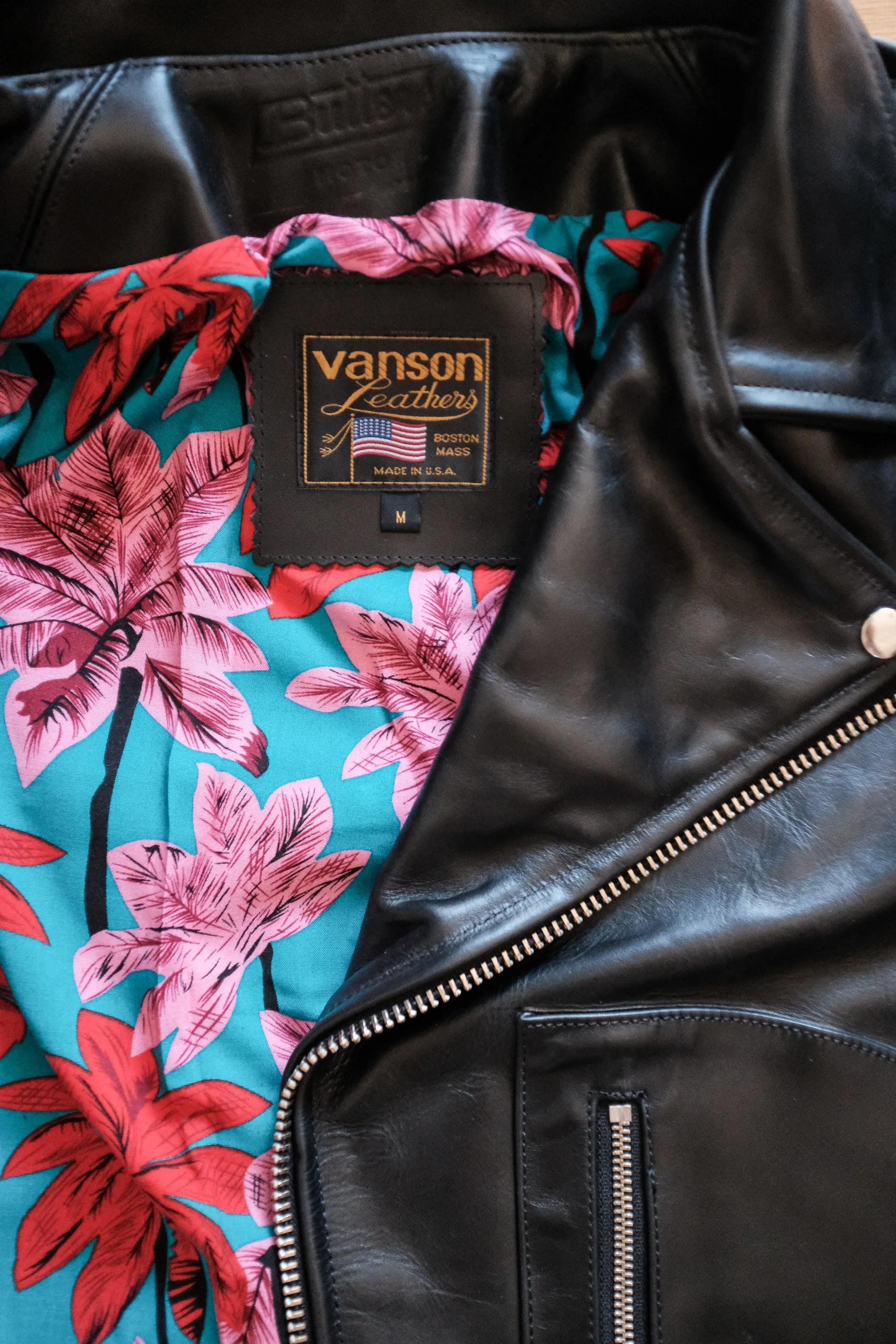 Left Field NYC x ButterScotch x Vanson - 'Aloha' Commando 6.0 - Horween Teacore Horsehide