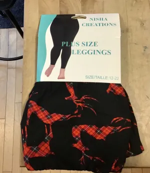 Leggings - Reindeer - Plus Size