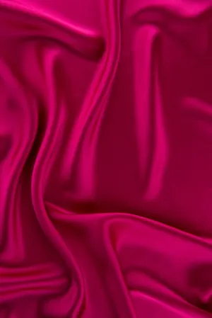 Magenta Charmeuse Silk Fabric