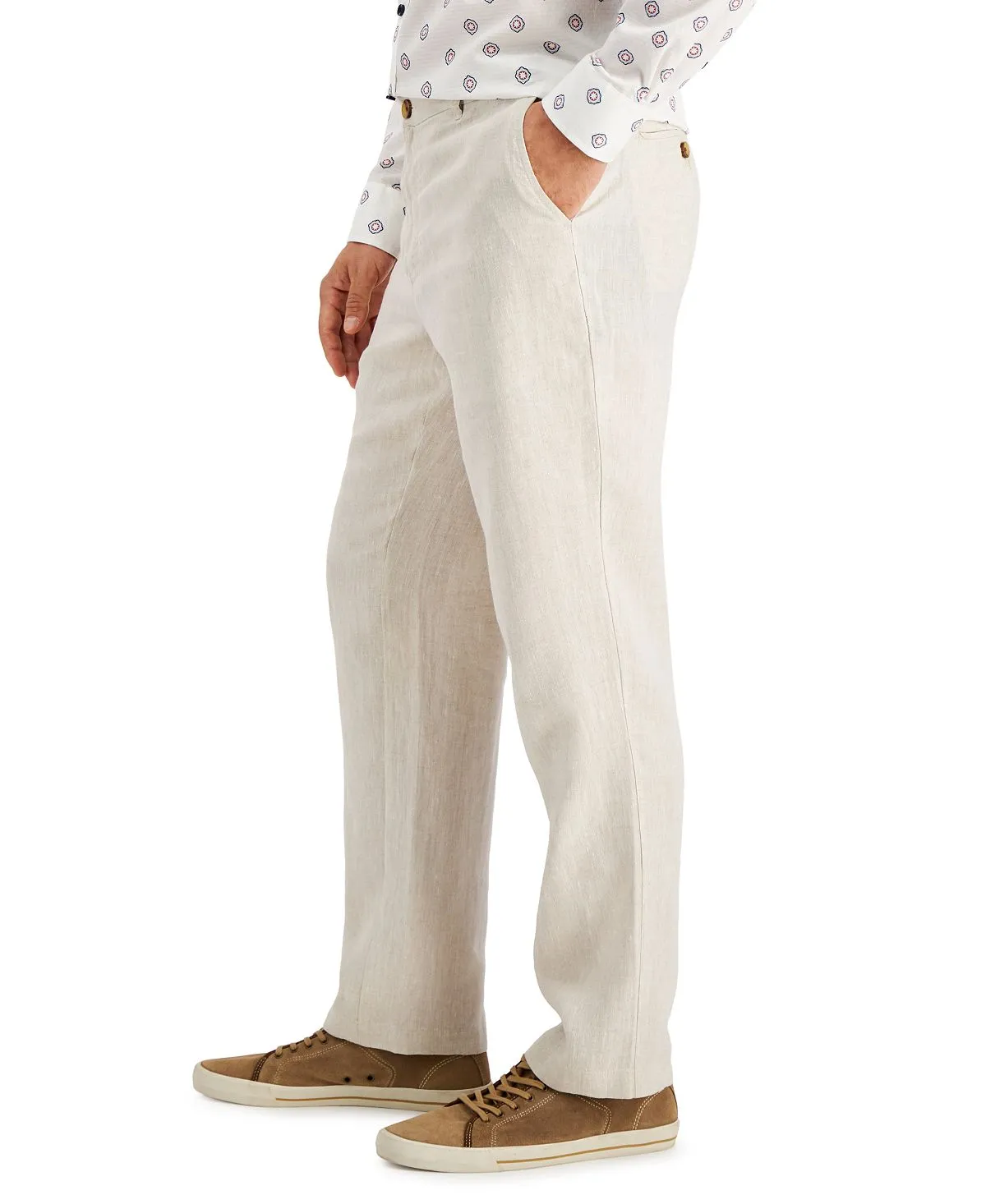 Men's 100% linen trousers Club Room