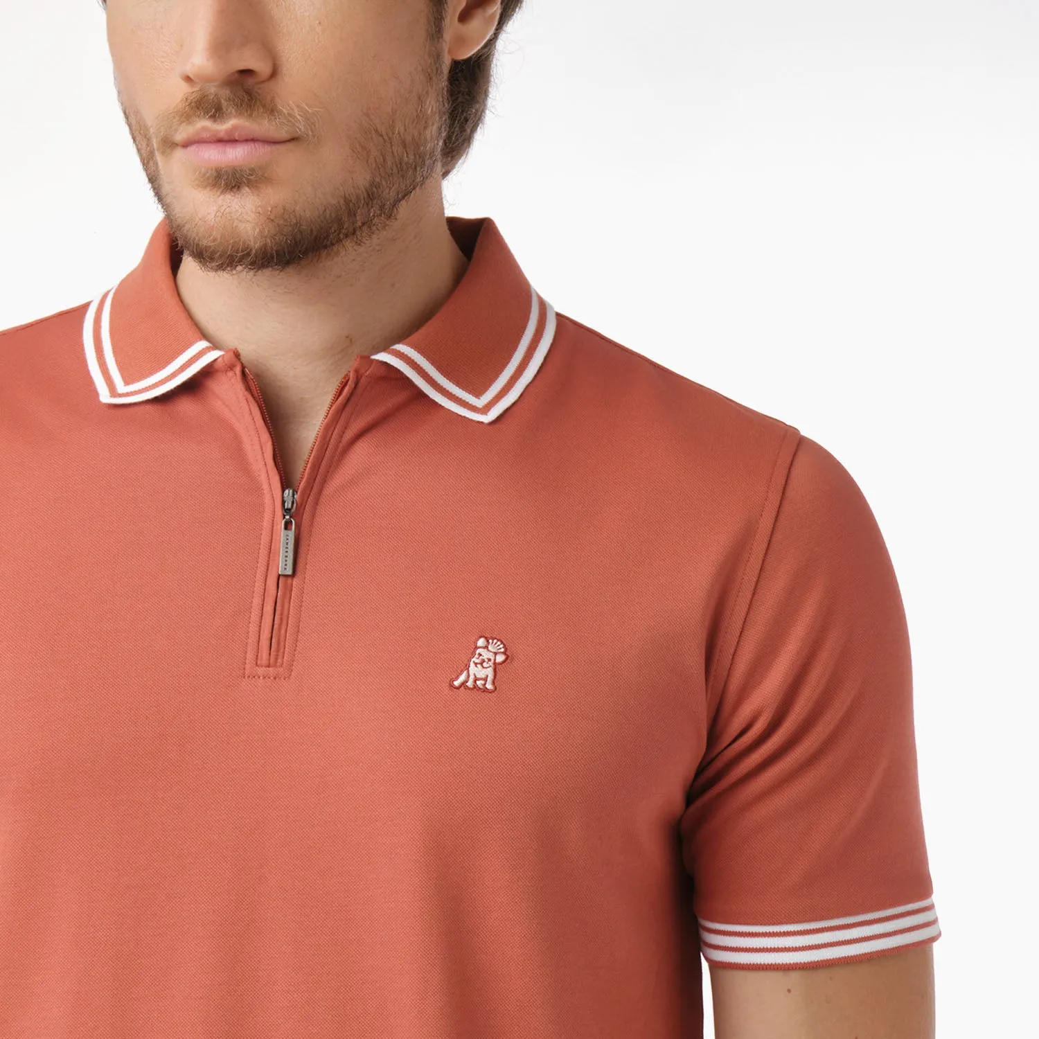 Men's Striped Travel Polo Shirt