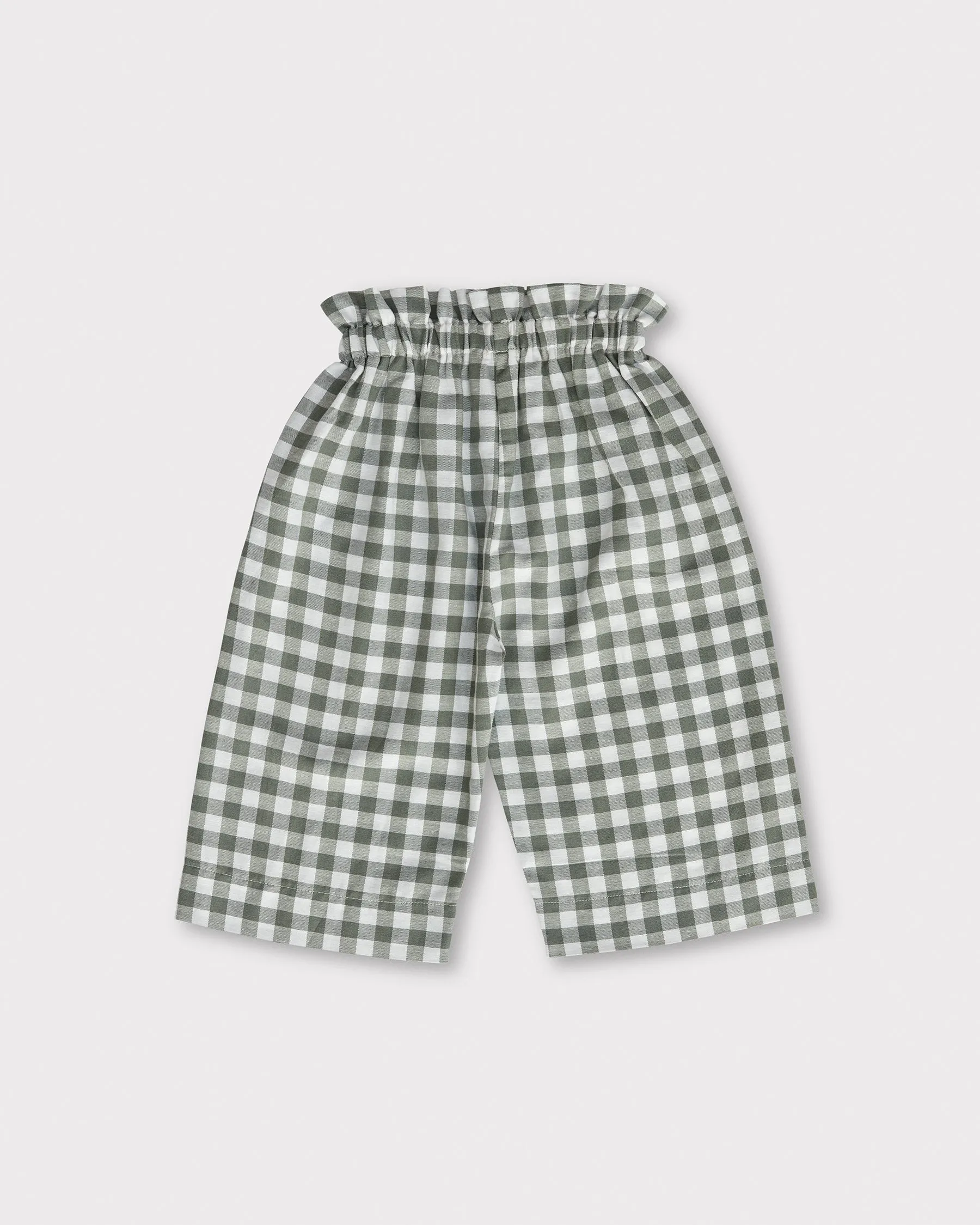 Milly Trousers - Green Gingham