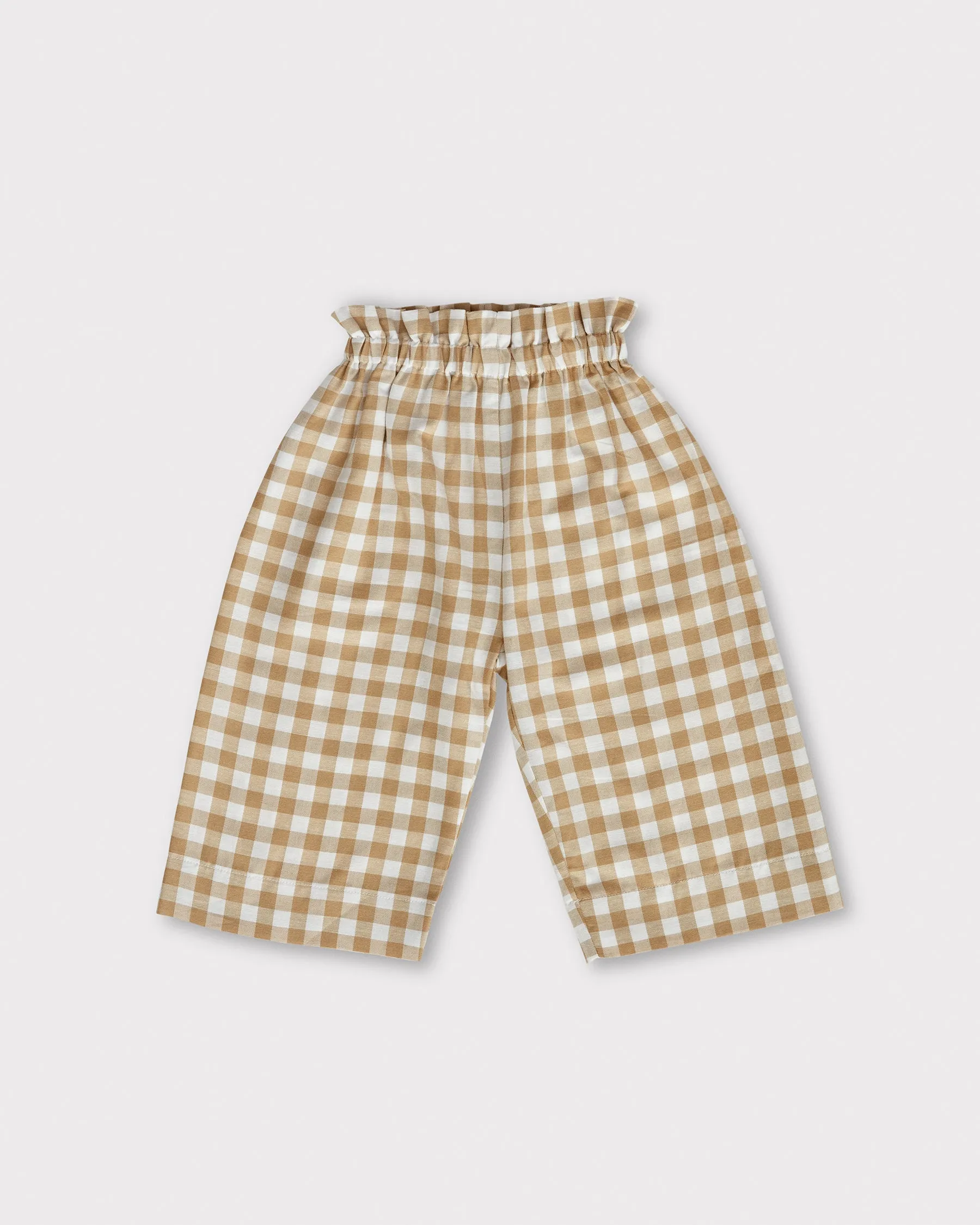 Milly Trousers - Yellow Gingham