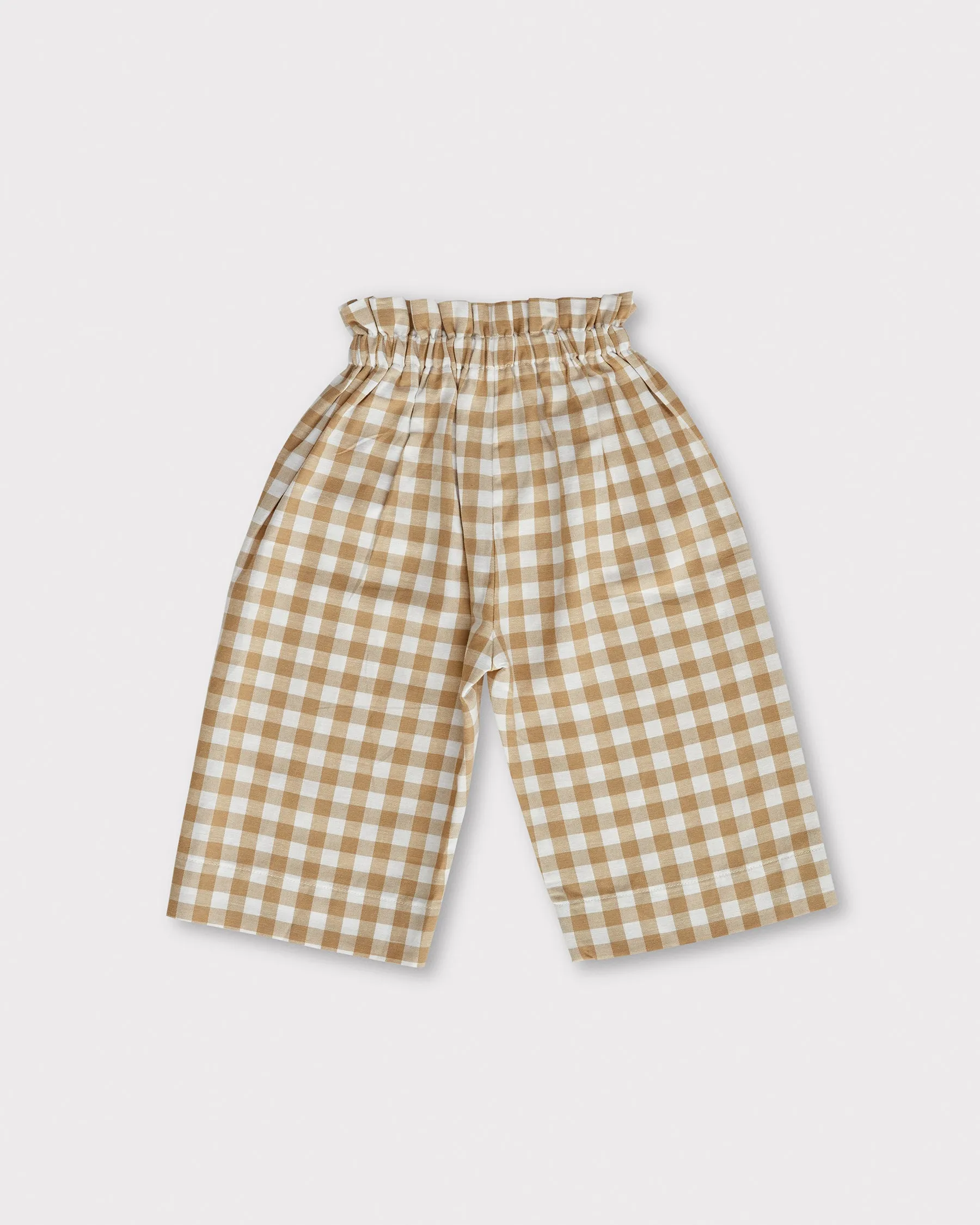 Milly Trousers - Yellow Gingham