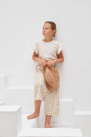 Milly Trousers - Yellow Gingham