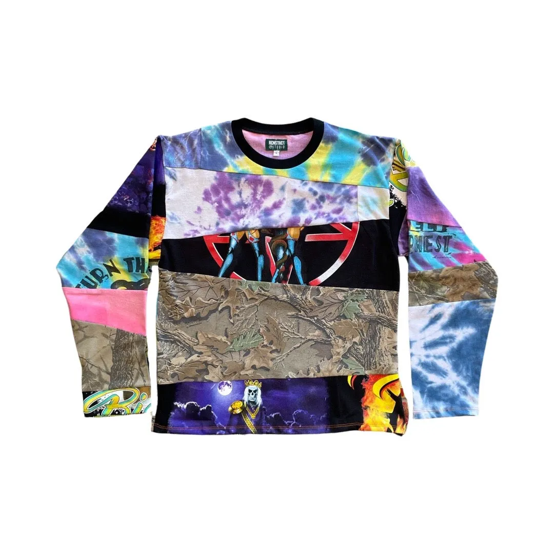 Mix Panel Long Sleeve Tee